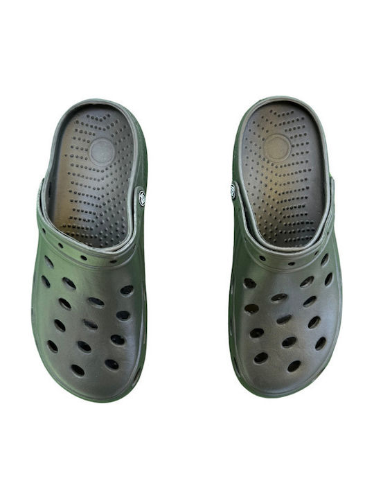 Due Mele Men's Green Clogs