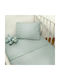 Baby Oliver Set Baby Sheets Crib Cotton Fitted Des. 453 Green 110x170cm 3pcs