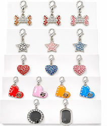 Decorative Dog ID Tags Charm Star Black