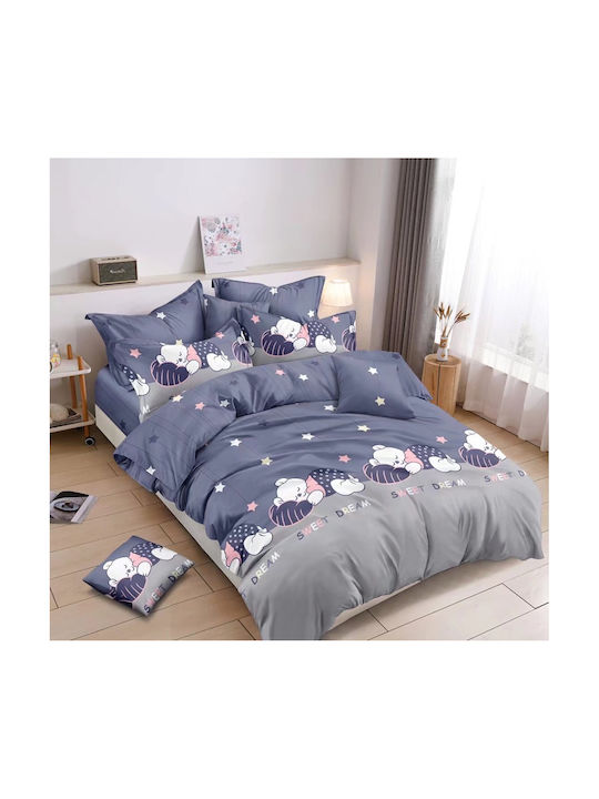 Το μεγάλο παζάρι Σετ Παιδική Παπλωματοθήκη Μονή Μπλε