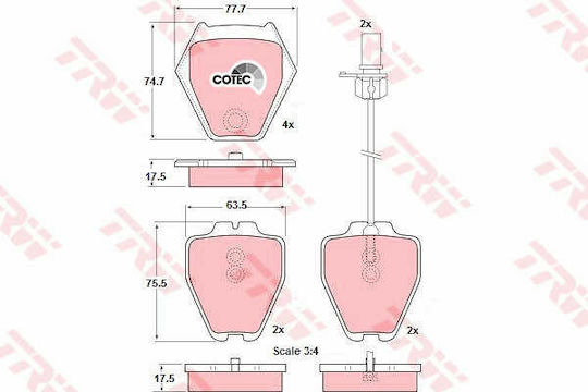 Set Tampoane Frână Disc