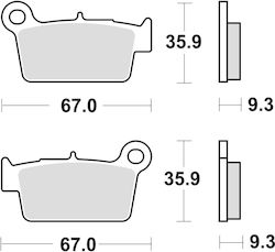 TRW Zf Bremsbeläge Kh367 Sintered Offroad Wettbewerb Kawasaki Kxf 250 04 Klx 450 07 Kxf 450 04 Kxe 450 10 Suzuki Rmz 250 04 Rmz 450 05 Yamaha Yz 125 03 Wr 250 08-14 Yz 250 02 Wr