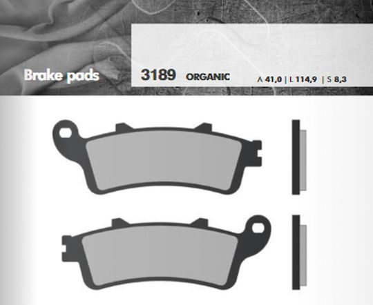 Brenta Brake Pads Kh261 Kh281 Sintered Metallic Gold Thickness 8.3mm Ft 4189