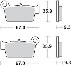 Moto-master Motorradbremsbeläge Kh367 Sintermetall Enduro 21 Nitro Kawasaki Kxf 250 04 Kxf 450 04 Kxe 450 10 Suzuki Rmz 250 04 Rmz 450 05 Yamaha Yz 125 03 Wr 250 08-14 Yz 250 02 Wr Yz
