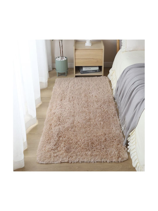 To megalo pazari Non-Slip Rectangular Furry Bei...