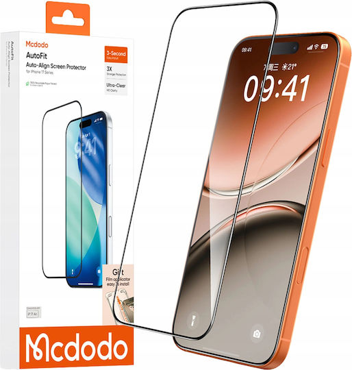 Mcdodo Auto-fit Gehärtetes Glas Starke Displayschutzfolie Apple iPhone 17 Air