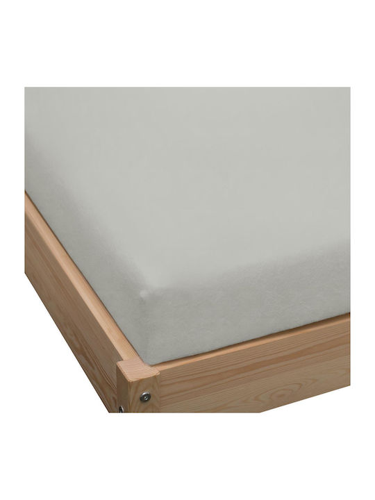KZ Σεντόνι Ημίδιπλο με Λάστιχο 120x200εκ. Gray