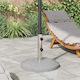 vidaXL Collapsible Concrete Umbrella Stand with...