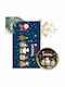 Ecarla Christmas Colorful Window Stickers 2 Sheets 30x45cm Nkd25