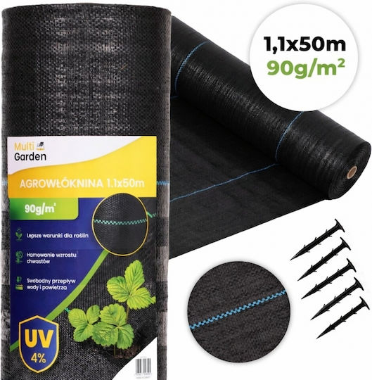 MultiGarden WEED90-M2 Ground Cover Fabric 1.1x50m Black