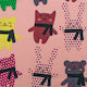 Vostex Hochzeitsgeschenkmaterialien Stoff Cotton Gedruckte Kinder Stoffe Gr.sqr.mt 103 Breite 150 Cm Rosa Bären Borten