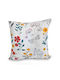 Fan Europe Decorative Pillow Case 100% Cotton White 40x40cm