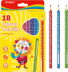Keyroad Triangular Pencils 18 Pcs Kr971275 Keyroad Triangular Pencils 18 Pcs Kr971275