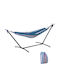 Outsunny Hängematte Stoff mit Gestell Weiße 310x117x105cm