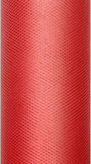 PartyDeco Țesătură Decorațiuni Tulle 30x900cm Roșu