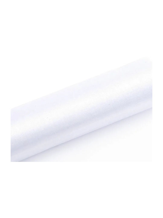PartyDeco Ύφασμα Διακόσμησης Οργάντζα 16x900εκ. White