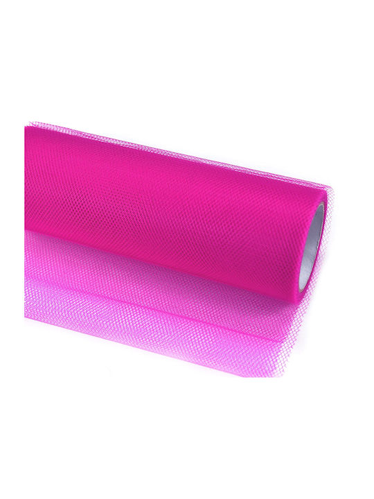 PartyDeco Țesătură Decorațiuni Tulle 30x900cm Fuchsia