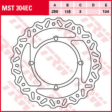TRW Zf Vorderseite Motorrad Bremsscheibe Suzuki Rmz 250 07-09 Rmz 450 05
