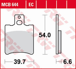 TRW ZF Motorradbremsbeläge KH193 Eco Organic Aprilia RS 50 '95-'98 SR 50 '93-'04 Yamaha YQ 50 Aerox '96-'12 BWS 100 '99 Vorderseite