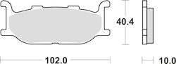TRW Zf Motorradbremsbeläge Kh179 Organisch Yamaha Xv 535 95-98 Xj 600 92-97 Xvs 650 97-07 Xj 900 95-03 Xv 1100 94-98 Xv 1600 99-04 Vorderseite