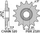Pbr Front Sprocket Jtf1344 Honda Crf 250r Steel Durable Strong