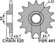 Pbr Front Sprocket Jtf577 14 Yamaha Xt 600 Xtz 660 Steel Durable