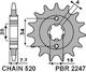 Pbr Jtf1903 13 Front Sprocket Ktm 125 Duke Steel Durable Strong