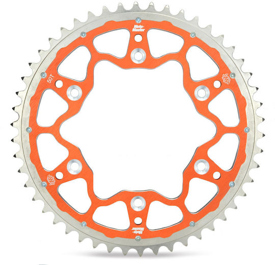 Moto-master Rear Sprocket Dual Ring Steel-aluminum 49t Orange 520 Ktm