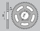 PBR Hinteres Ritzel JTR894 46 KTM SX 60 65 Stahl Langlebig Robust
