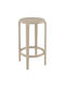 Gartenhocker für Bar aus Polypropylen Tom Taupe 36x36x65cm