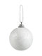 Weiße Glitzer Weihnachtsbaumschmuck Kugel Ornament 24 Stück