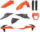 Polisport Bausatz aus Kunststoffen KTM Exc 20 23 Orange Grau Langlebig