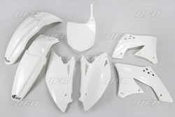 Ufo Plastic Kit Kawasaki Kxf 250 '09 '12 White Color Ka212e047