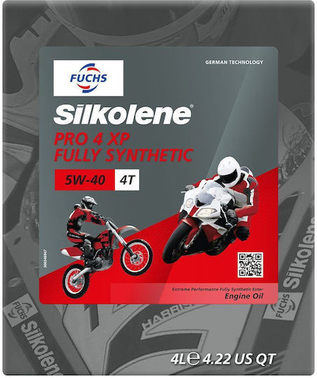 Silkolene Fuchs Motoröl 100% Synthetisches Ester Pro 4 Xp 5w40 4l