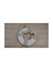 Palma Emporio Hanging Wall Decor White Wooden 16x3.5x16cm