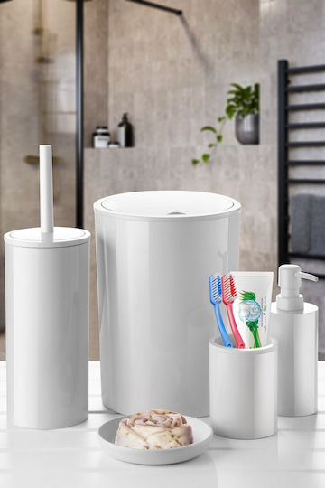 SteweHome Badematten Set STE-034648-P34648 Weiß 18x18cm 5 Stück