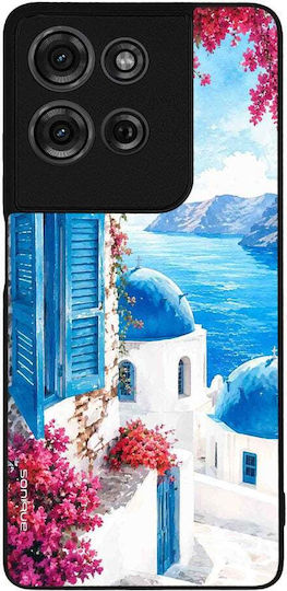 Sonique Greek Island Muse Series Motorola Moto G75 5G Case Santorini Light Blue