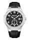 Kenneth Cole Мъжки Часовник 42мм Автоматичен с Черна Кожена Каишка