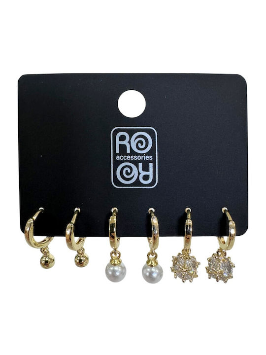 Ro-Ro Accessories Σετ Σκουλαρίκια Κρίκοι
