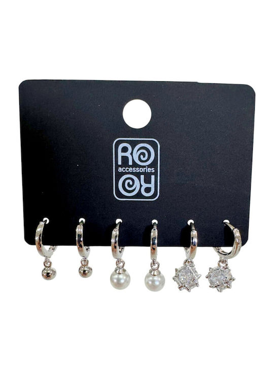 Ro-Ro Accessories Σετ Σκουλαρίκια Κρίκοι