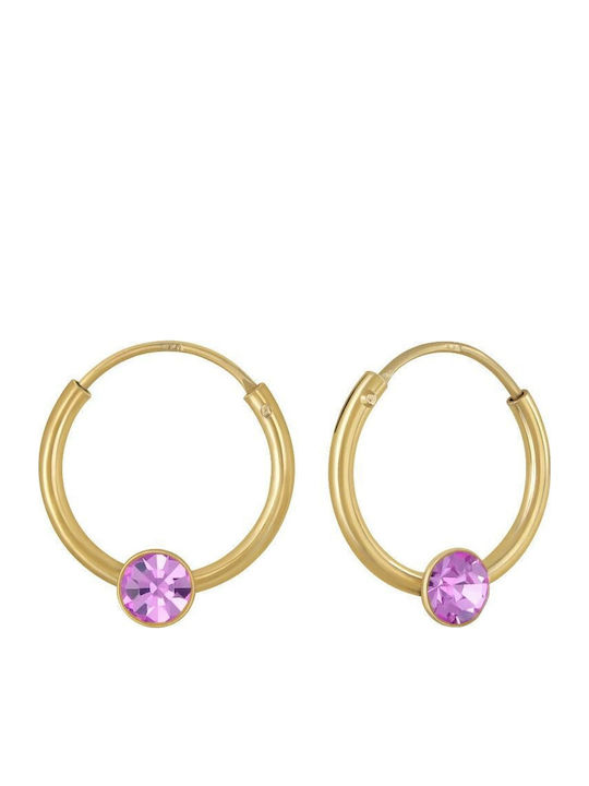 Callajewels Υποαλλεργικά Επιχρυσωμένα με Πέτρες από Ασήμι