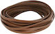 vidaXL Leather Brown Lace