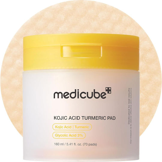Medicube Kojic Acid Turmeric Pads Τόνωσης Προσώπου 70τμχ