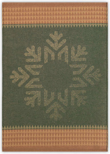 Zwoltex Zwoltex Weihnachtliches Handtuch Stoff Grün 70x50cm