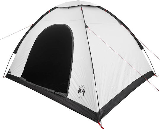 vidaXL Summer Camping Igloo Tent White for 4 People 275x215x125cm