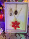 Xmas Necklace Red Star Chain 70cm