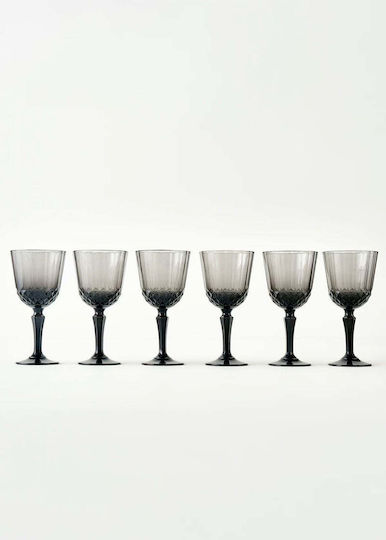 SteweHome Set Gläser Rotwein Glas Grau 310ml 6 Stück