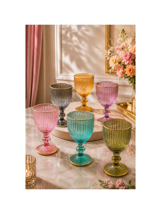 SteweHome Σετ Ποτήρια Λικέρ/Ούζο / Καφέ/Freddo από Γυαλί 75ml 6τμχ