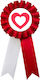 Sticker Rosette Heart Ko 1 Pc