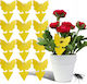 Yellow Butterfly-shaped Stickers 12 Pieces 1 Packaging